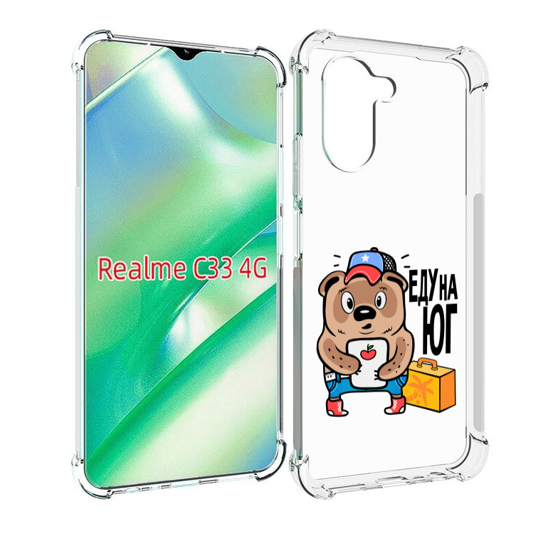 

Чехол MyPads еду-на-юг для Realme C33 4G, Прозрачный, Tocco