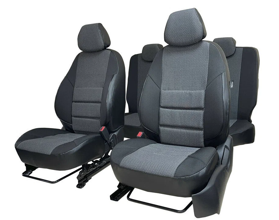 

Авточехлы Петров "А10" Chevrolet Niva I пок. (2002-2009); ЧЕРНЫЙ; экокожа-ЖАККАРД