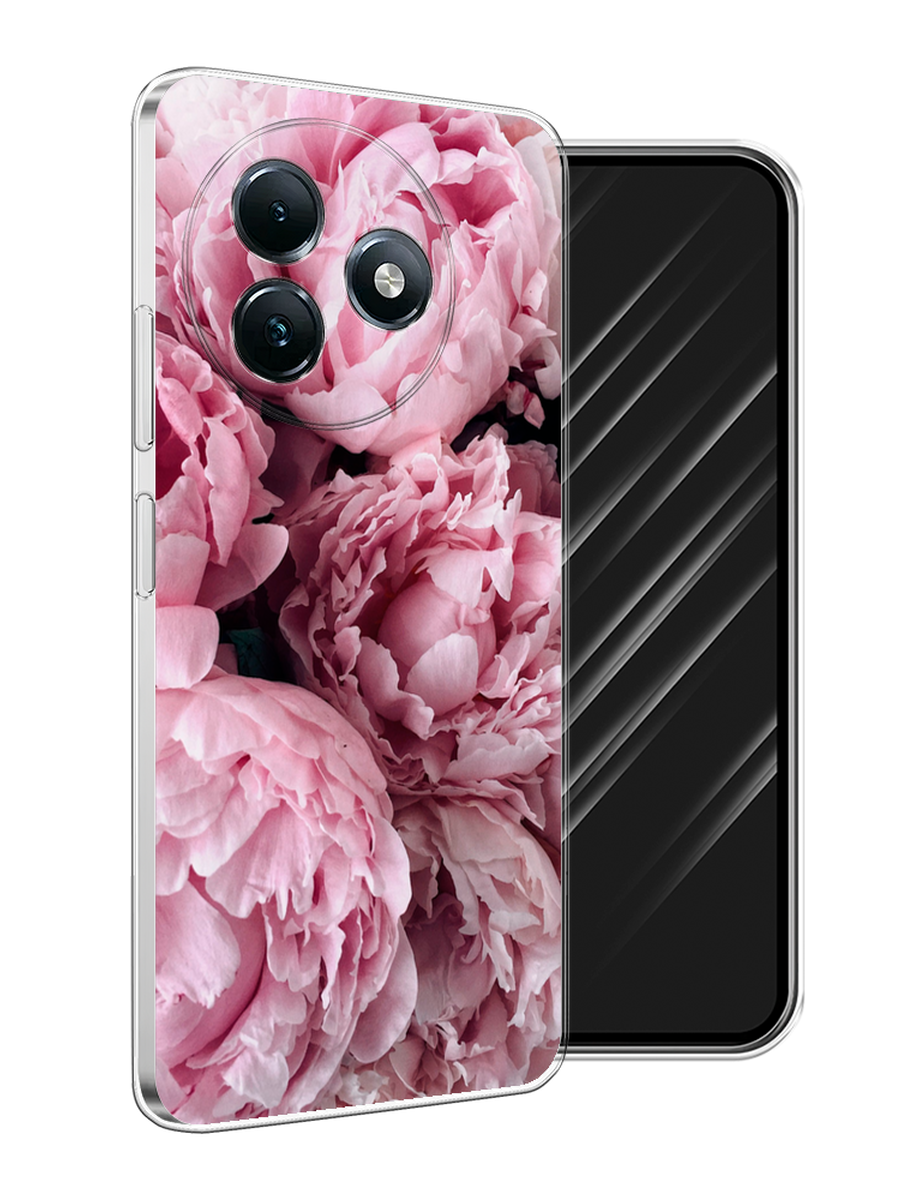 

Чехол Awog на Itel S24 "Нежные пионы", Розовый;черный;белый, 3202050-1
