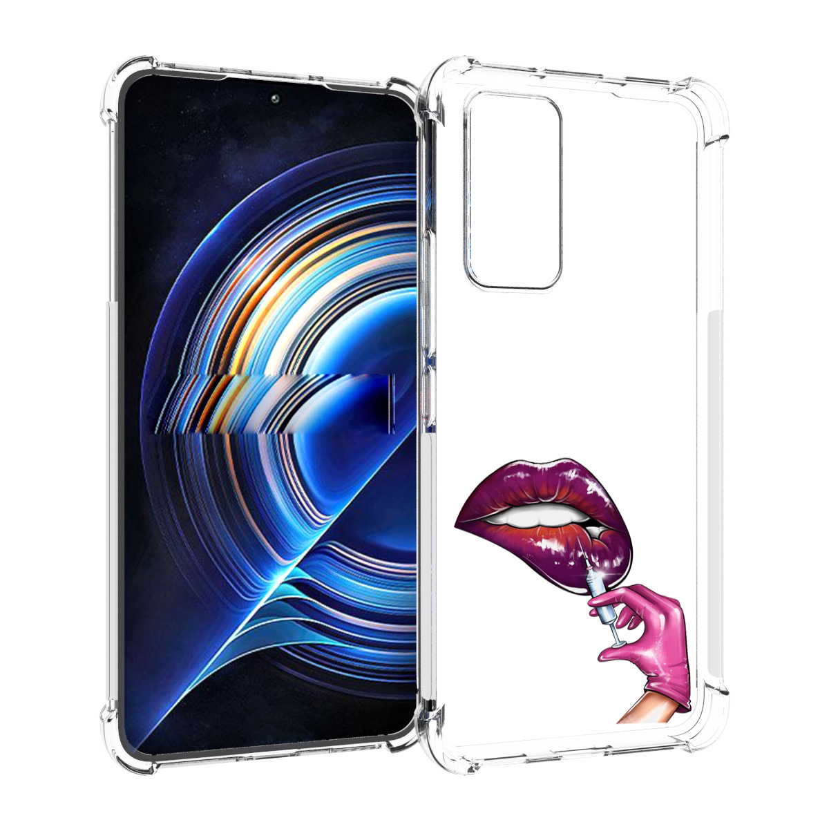 

Чехол MyPads качаем-губы для Tecno Camon 19 Neo, Прозрачный, Tocco