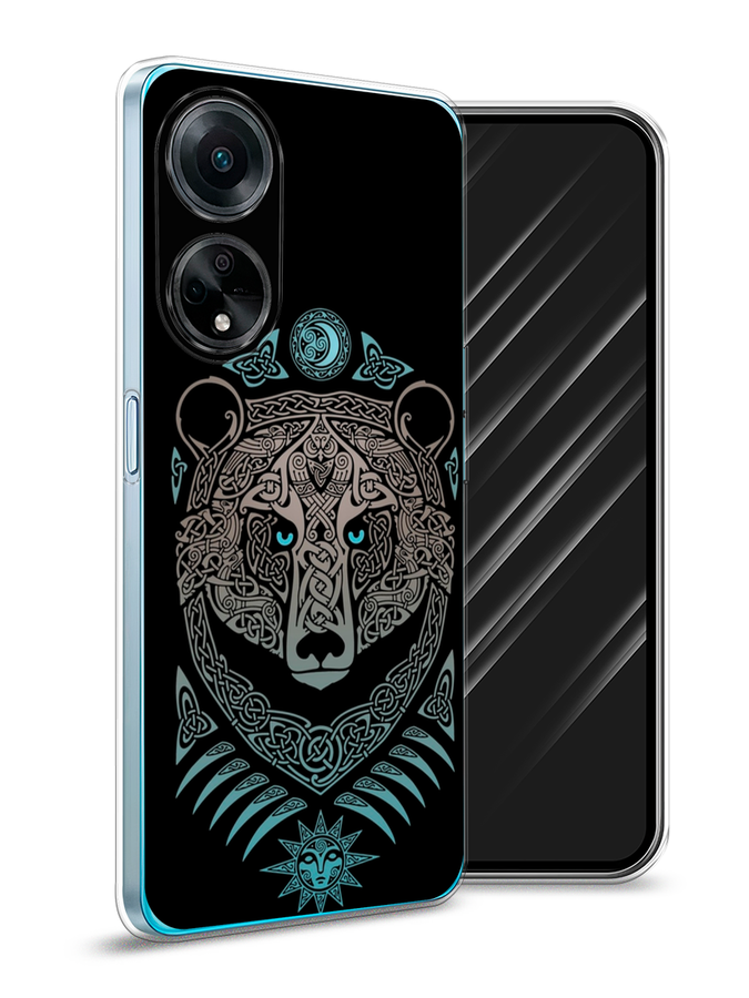 

Чехол Awog на Oppo A98 "Кельтский медведь", Черный;серый, 2514450-2