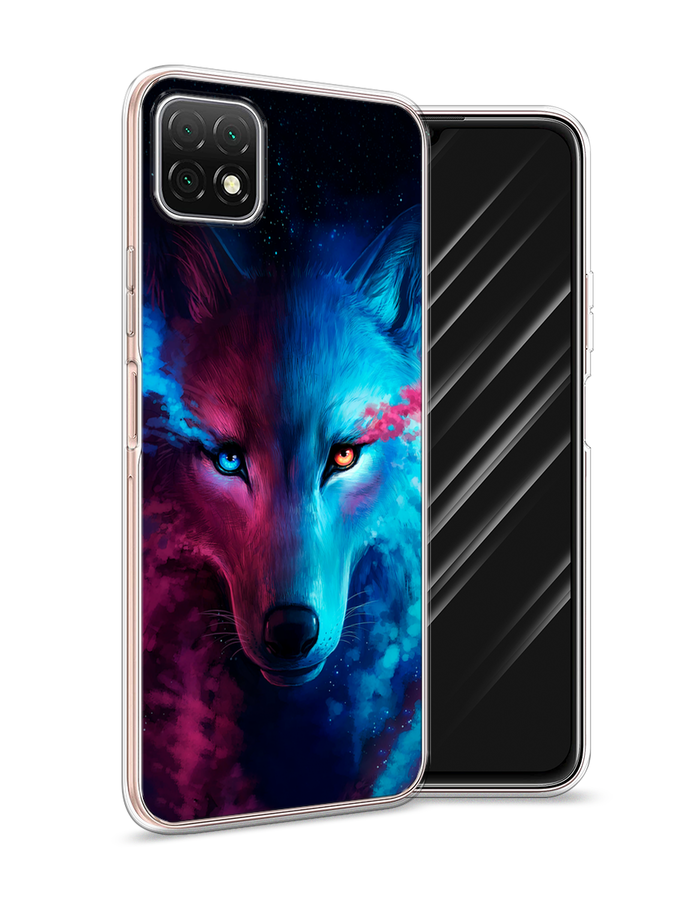 

Чехол Awog на Wiko T3 "Волшебный волк", Прозрачный
