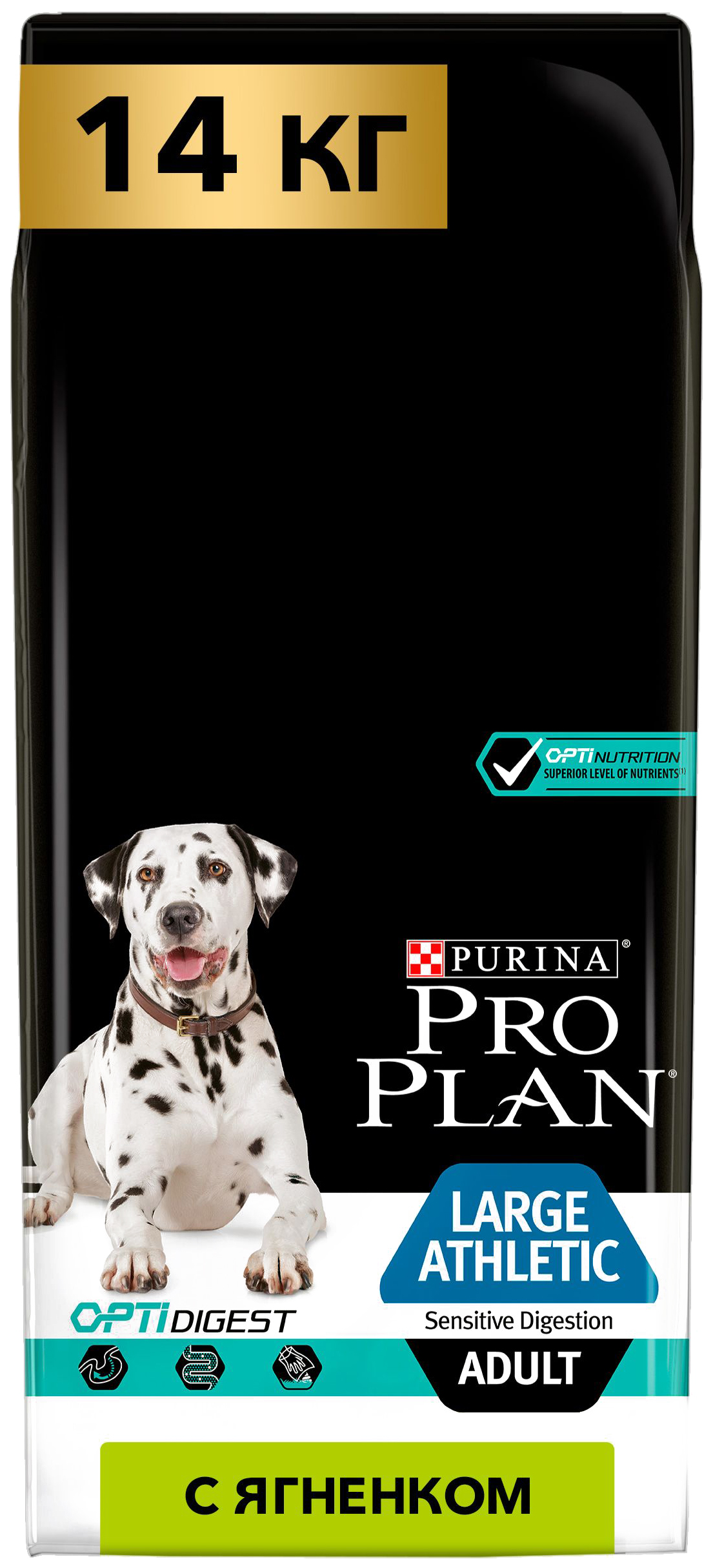 

Сухой корм для собак PRO PLAN крупных пород мощное тело, ягненок рис, 14 кг