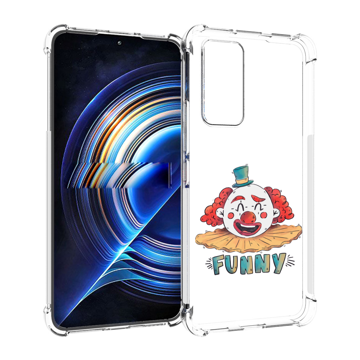 

Чехол MyPads клоун-смешной для Tecno Camon 19 Neo, Прозрачный, Tocco