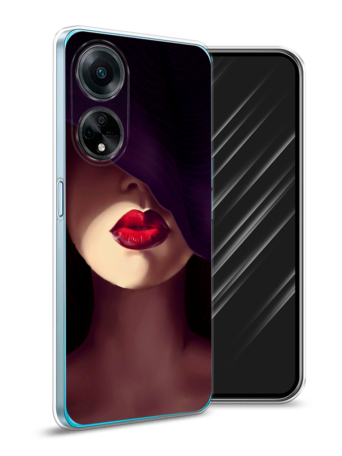 

Чехол Awog на Oppo A98 "Красные губы", Черный;бежевый;красный, 2514450-7