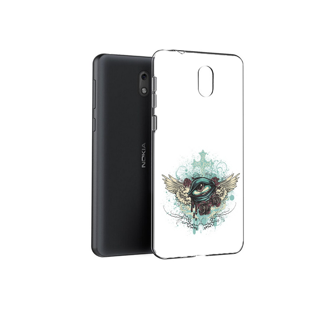 

Чехол MyPads Tocco для Nokia 2.1 плачущий глаз с крыльями (PT114269.92.544), Прозрачный, Tocco