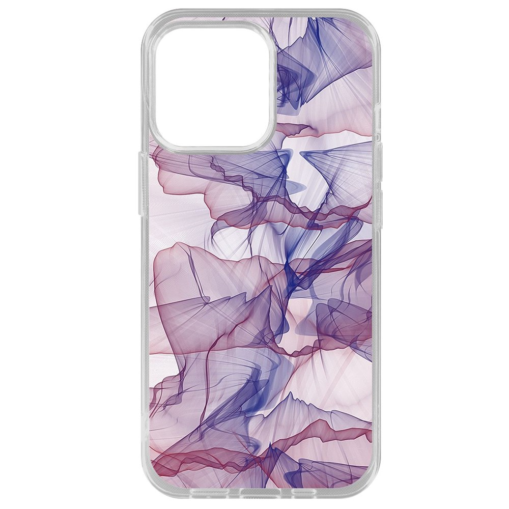 

Чехол-накладка Krutoff Clear Case Абстракт 15 для iPhone 14 Pro Max, Прозрачный