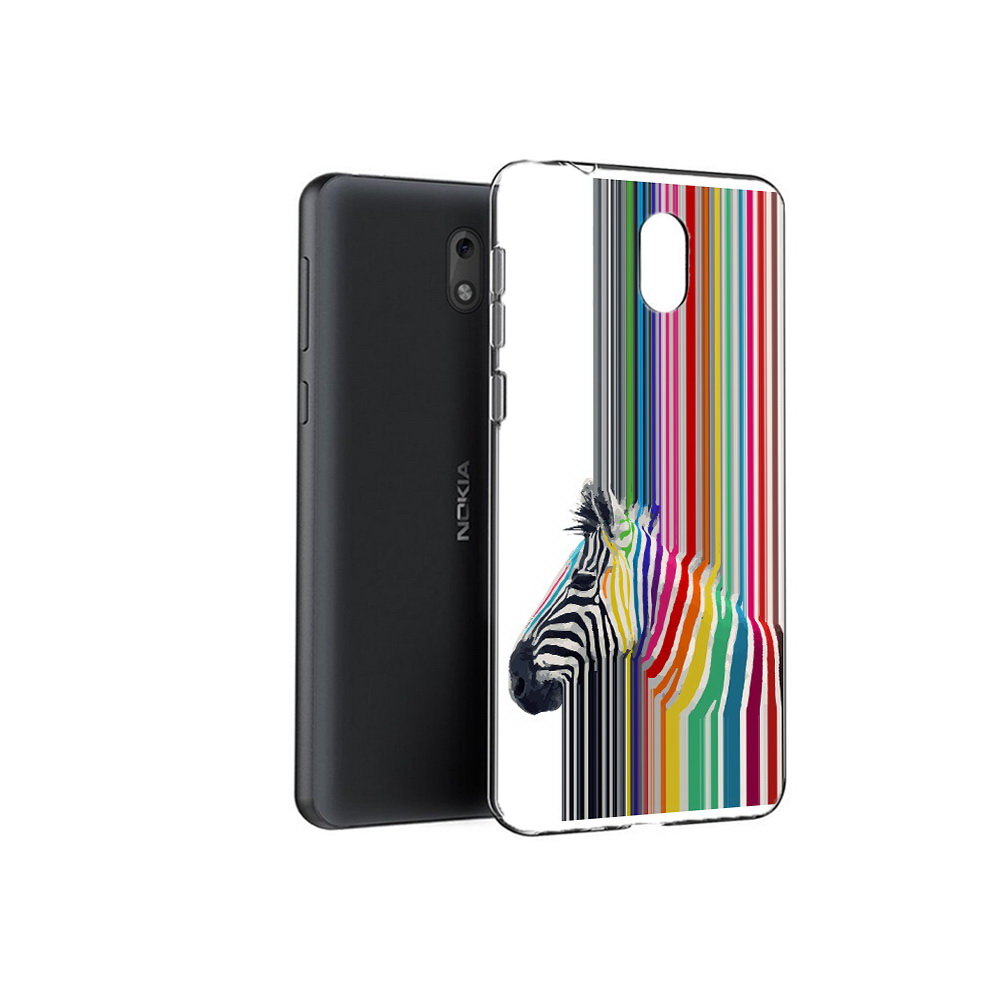 

Чехол MyPads Tocco для Nokia 2.1 радужная зебра (PT114269.92.565), Прозрачный, Tocco