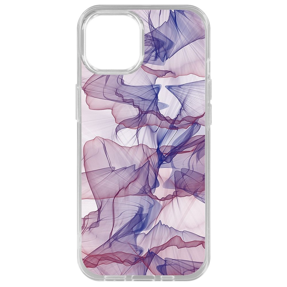 

Чехол-накладка Krutoff Clear Case Абстракт 15 для iPhone 14 Plus, Прозрачный