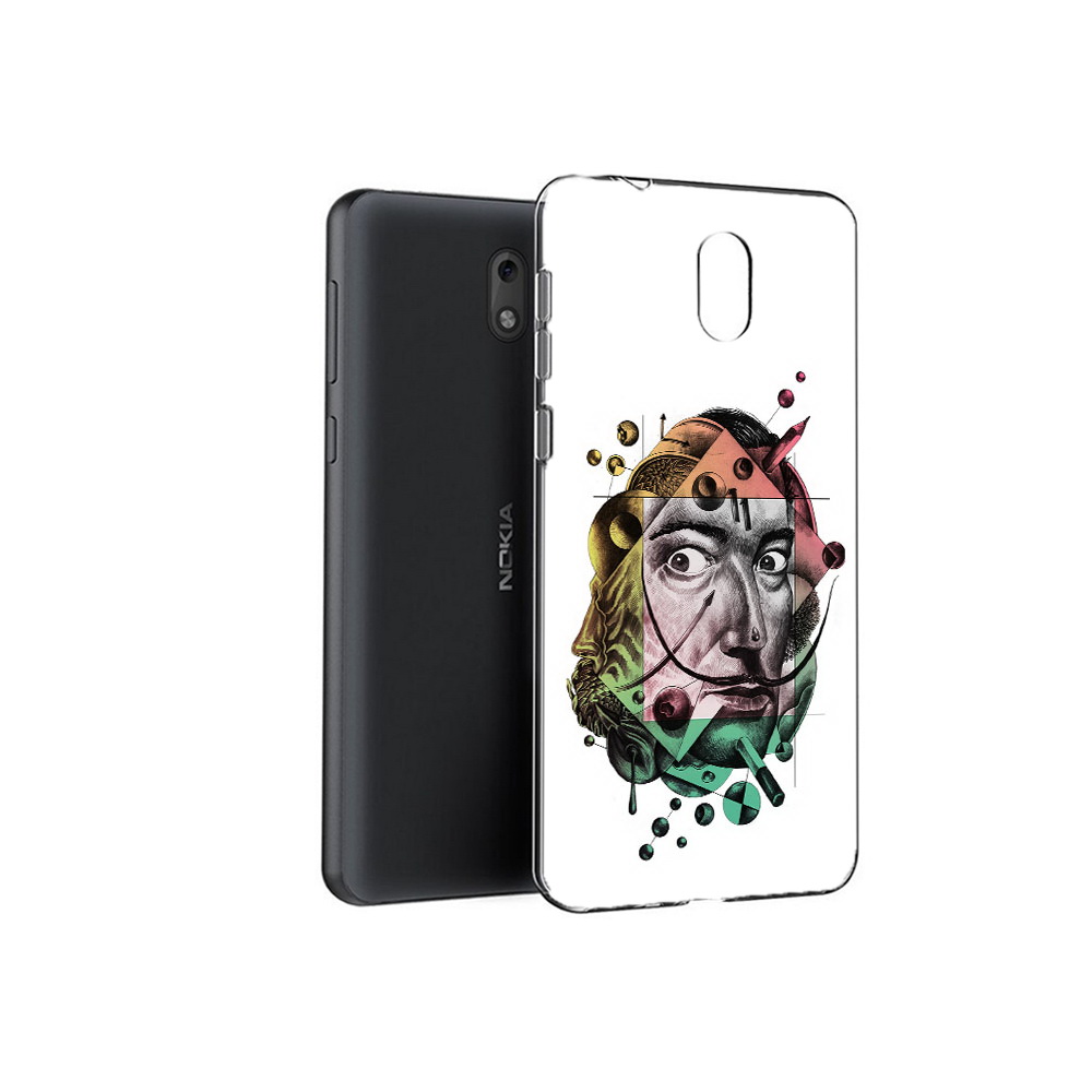 

Чехол MyPads Tocco для Nokia 2.1 разноцветное лицо абстракция (PT114269.92.570), Прозрачный, Tocco