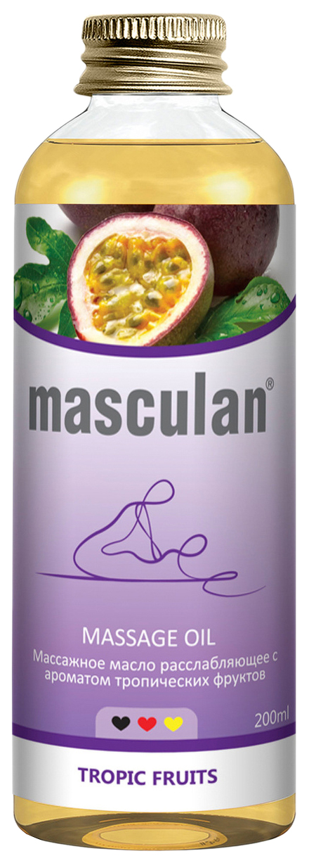 Массажное масло Masculan расслабляющее тропические фрукты 200 мл