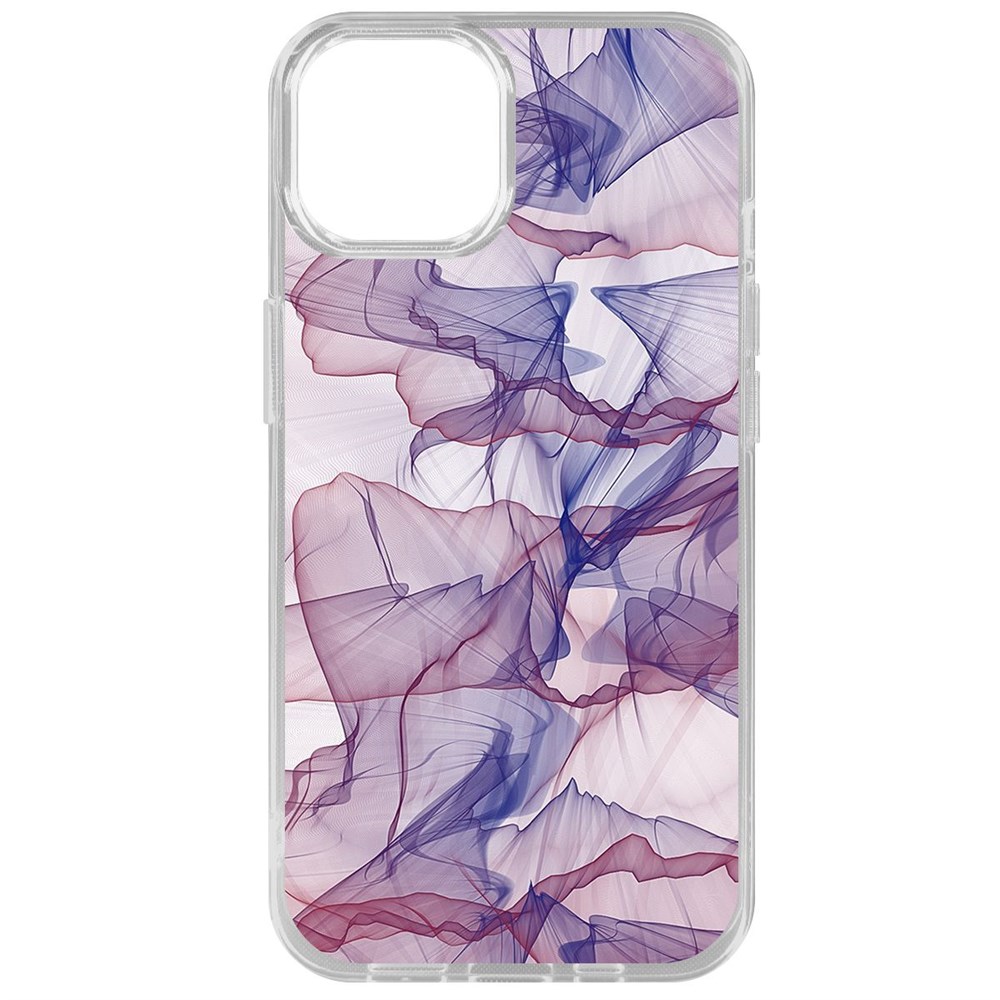 

Чехол-накладка Krutoff Clear Case Абстракт 15 для iPhone 14, Прозрачный
