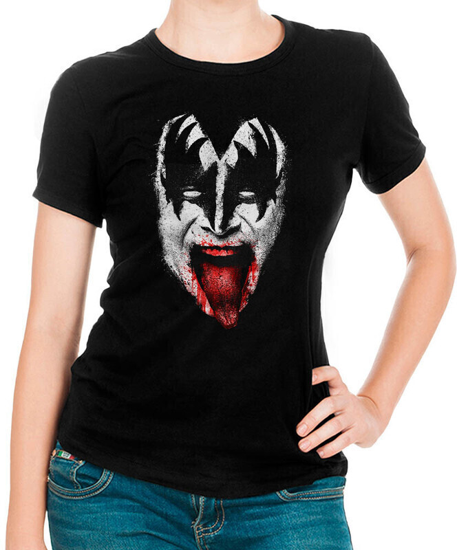 

Футболка женская Dream Shirts Kiss Женская 50007301 черная 2XL, Kiss Женская 50007301