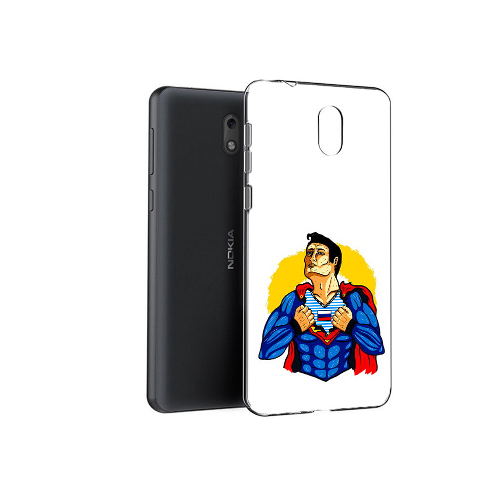 

Чехол MyPads Tocco для Nokia 2.1 русский супермен (PT114269.92.591), Прозрачный, Tocco