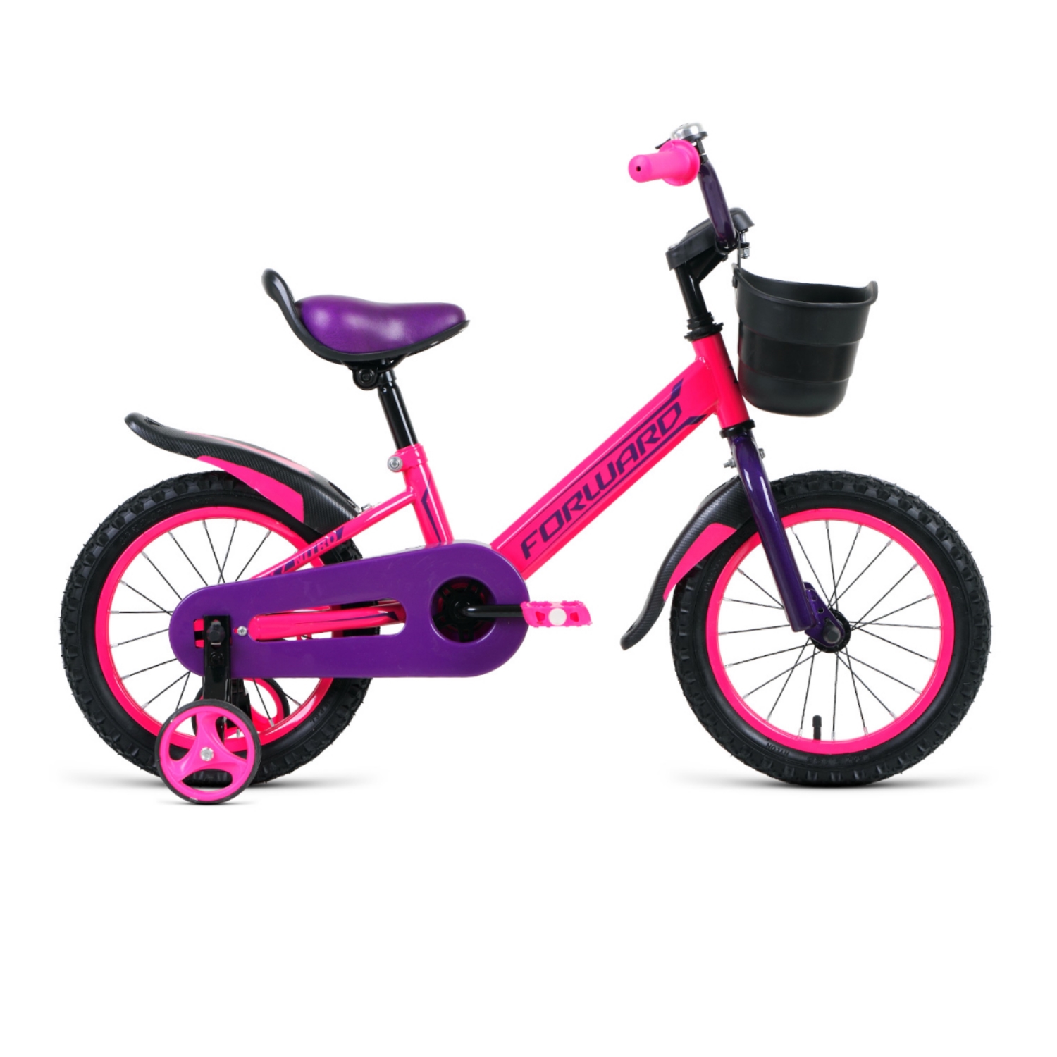 фото Двухколесный велосипед forward nitro 14 2021, розовый