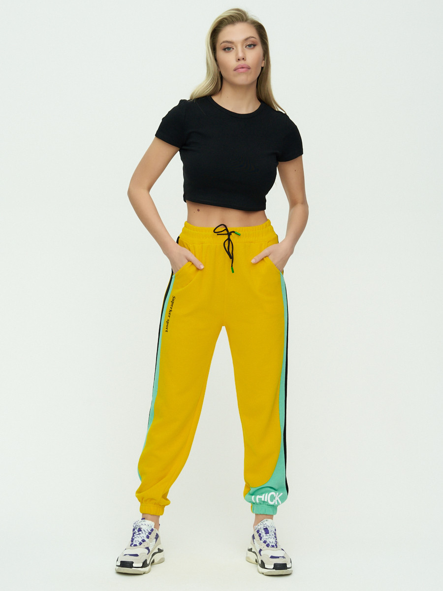 фото Спортивные брюки женские mtforce 1309 желтые 42 ru