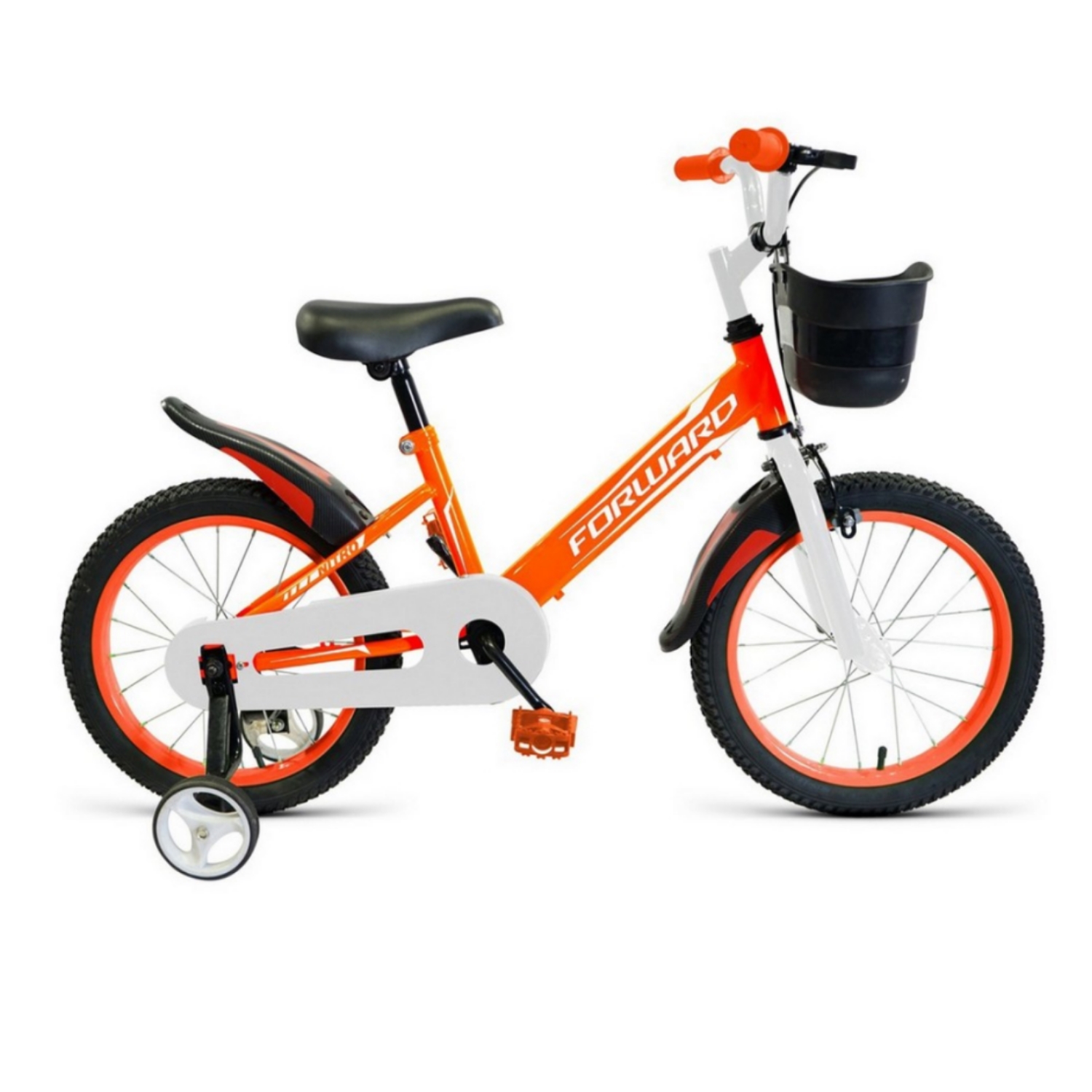 фото Двухколесный велосипед forward nitro 16 2021, оранжевый