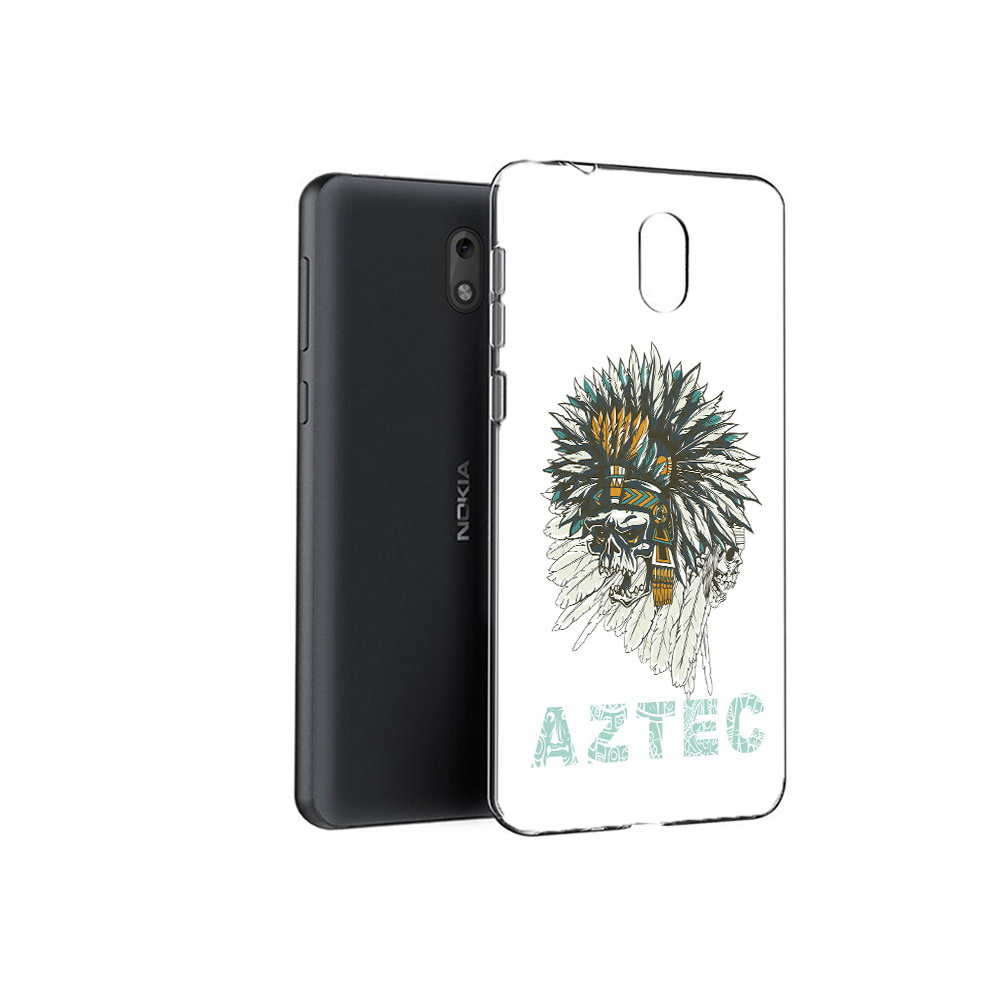 

Чехол MyPads Tocco для Nokia 2.1 скелет индеец (PT114269.92.602), Прозрачный, Tocco