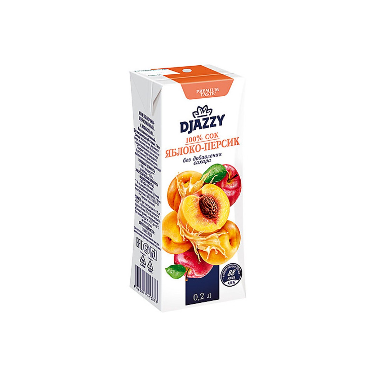

Cок Djazzy Яблоко–персик, 6 шт по 0,2 л
