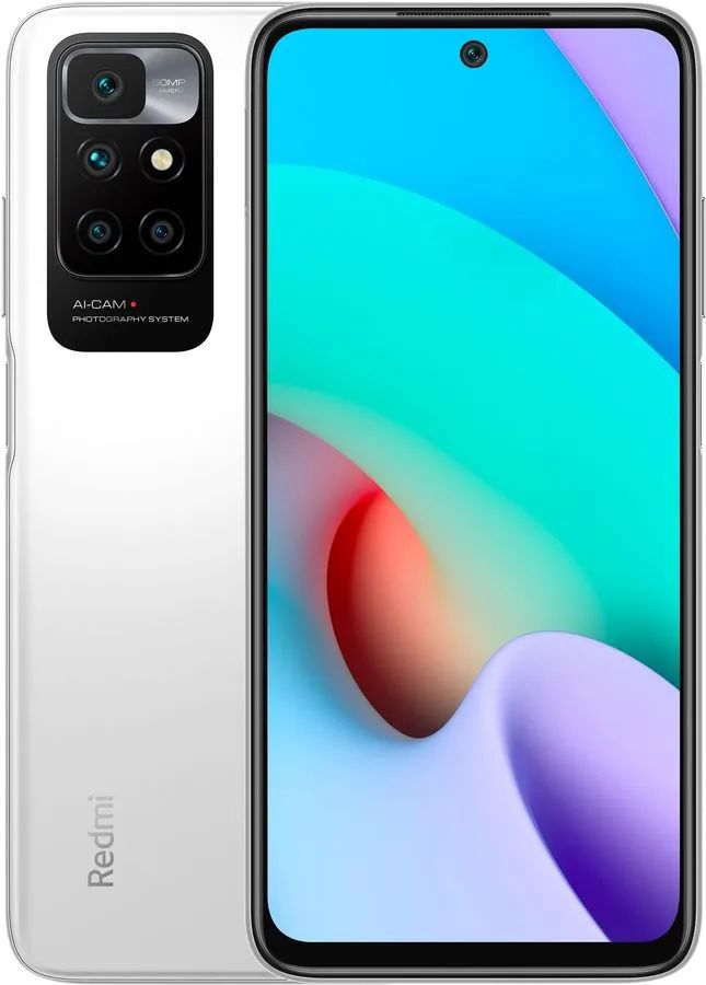 

Смартфон Xiaomi Redmi 10 2022 NFC, 6.5'', IPS, 4 Гб, 128 Гб, 50 Мп, 8 Мп, 5000 мАч, белый