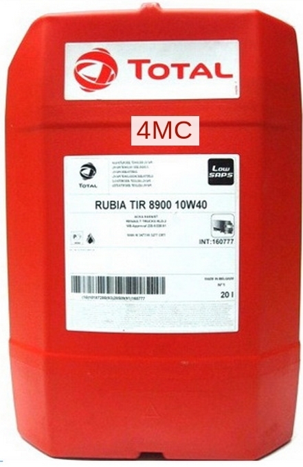 

Моторное масло Total Rubia TIR 8900 10290901 10W40 20л
