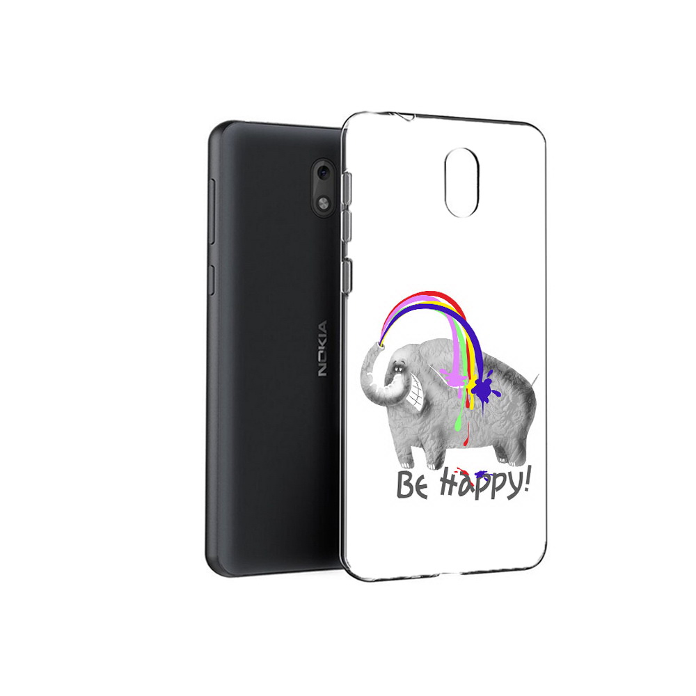 

Чехол MyPads Tocco для Nokia 2.1 счастливый слон (PT114269.92.632), Прозрачный, Tocco