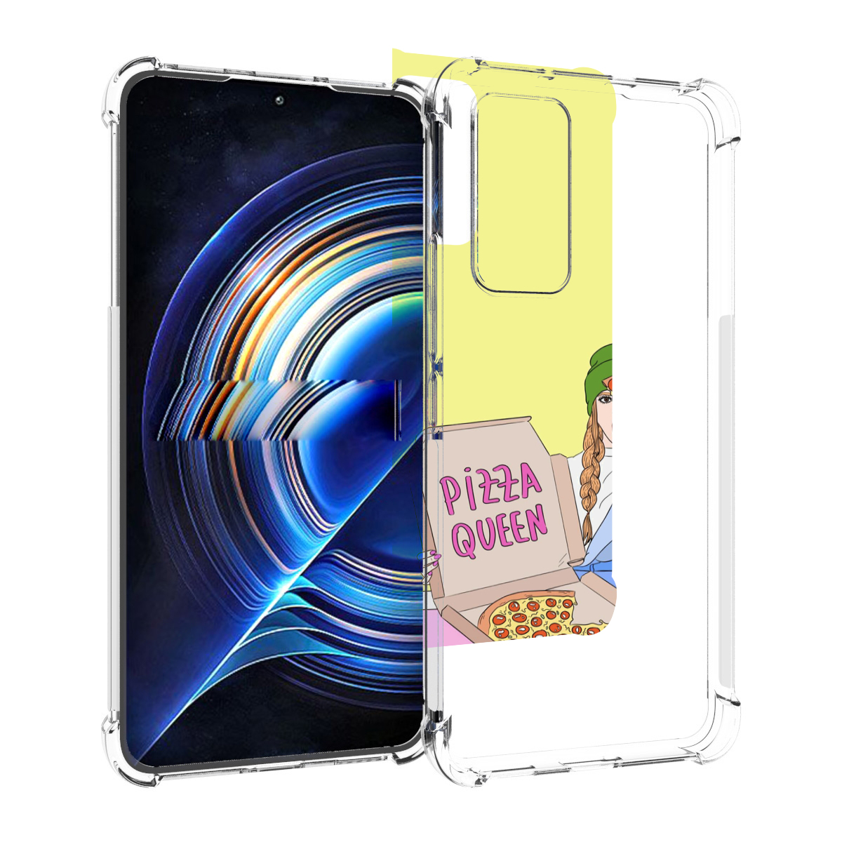 

Чехол MyPads королева-пиццы женский для Tecno Camon 19 Neo, Прозрачный, Tocco