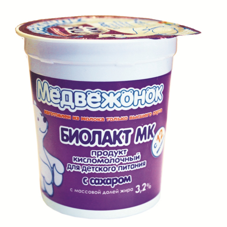 

Биолакт МК Медвежонок с 12 месяцев 3,2% 180 г