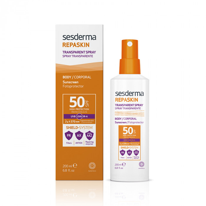 

Спрей REPASKIN Transparent Spray Body sunscreen SPF 50 прозрачный, для тела, 200 мл