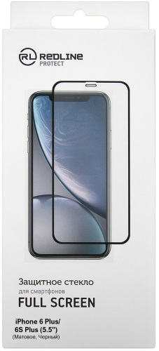 

Защитное стекло Red Line iPhone 6 Plus/6S Plus, черная рамка (УТ000009420)