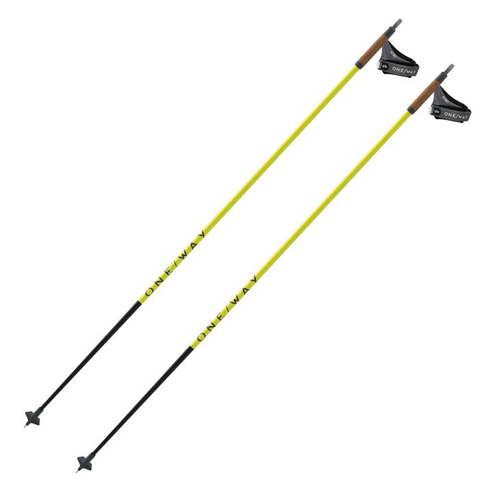 Лыжные палки ONEWAY (OZ41221) Storm 2 (Карбон 100%) (желтый) (162,5)