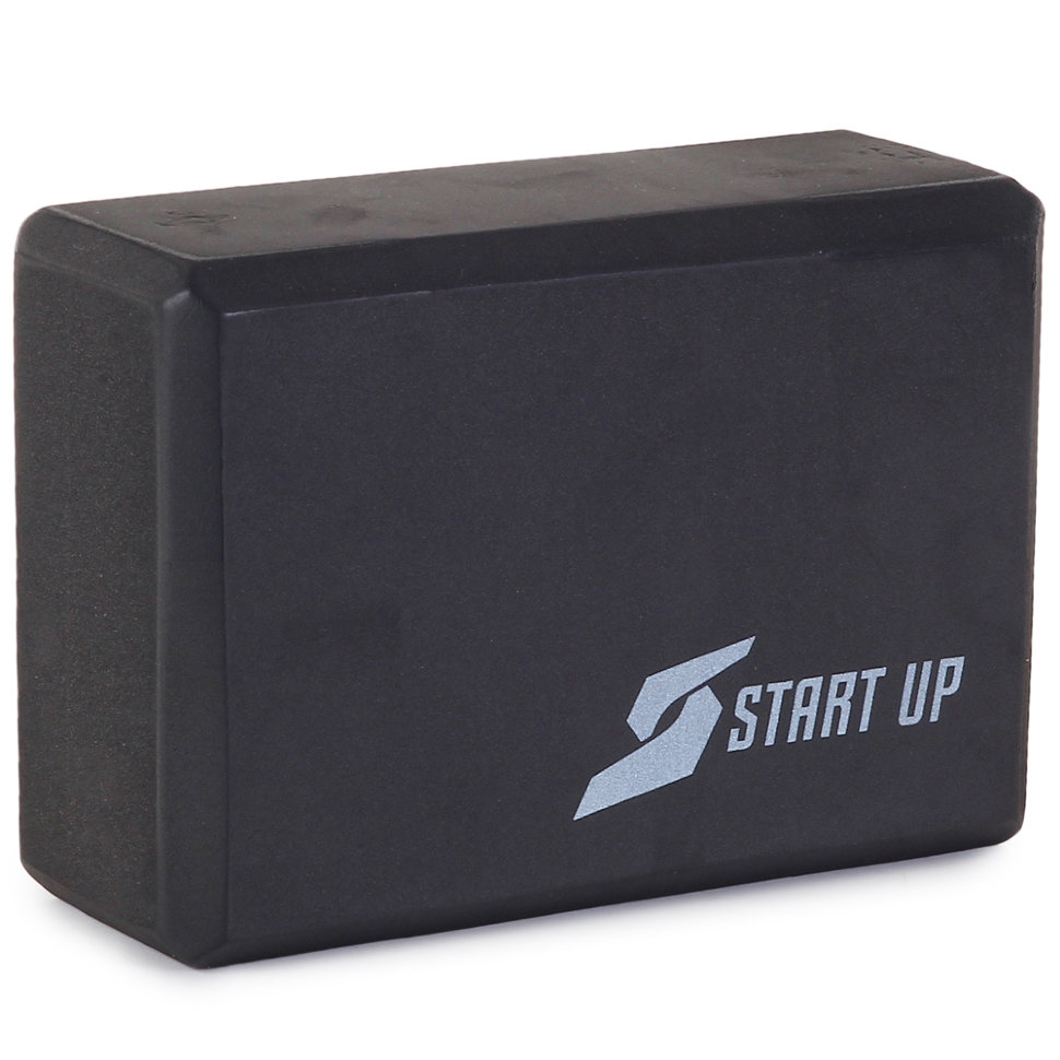 Блок для йоги Start Up EG01 22x15,2x7,6 см, black