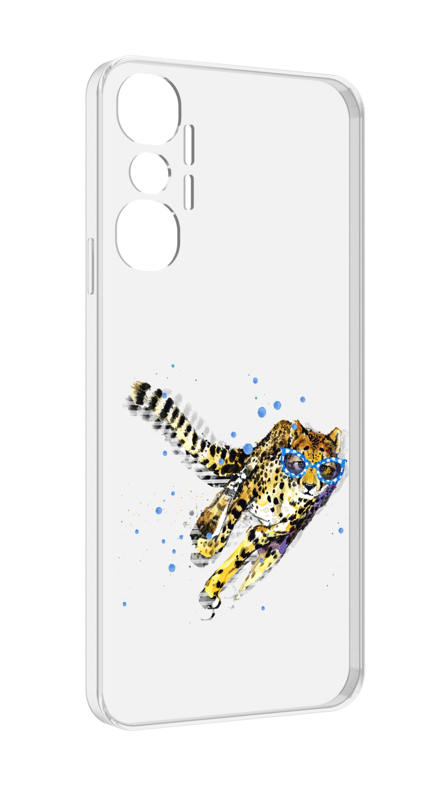 

Чехол MyPads гепард в очках для Infinix Hot 20 4G, Прозрачный, Tocco