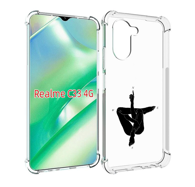 фото Чехол mypads живой компас для realme c33 4g