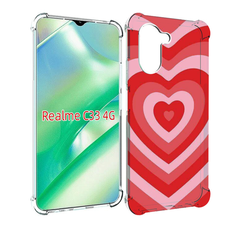 

Чехол MyPads завораживающее сердце женский для Realme C33 4G, Прозрачный, Tocco
