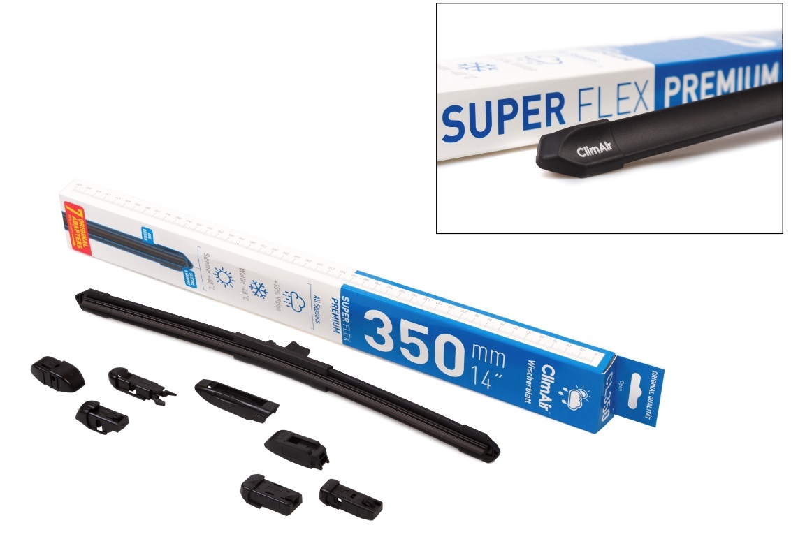 фото Щетка стеклоочистителя adapter kit climair super flex premium 14" (350mm), 7 переходников