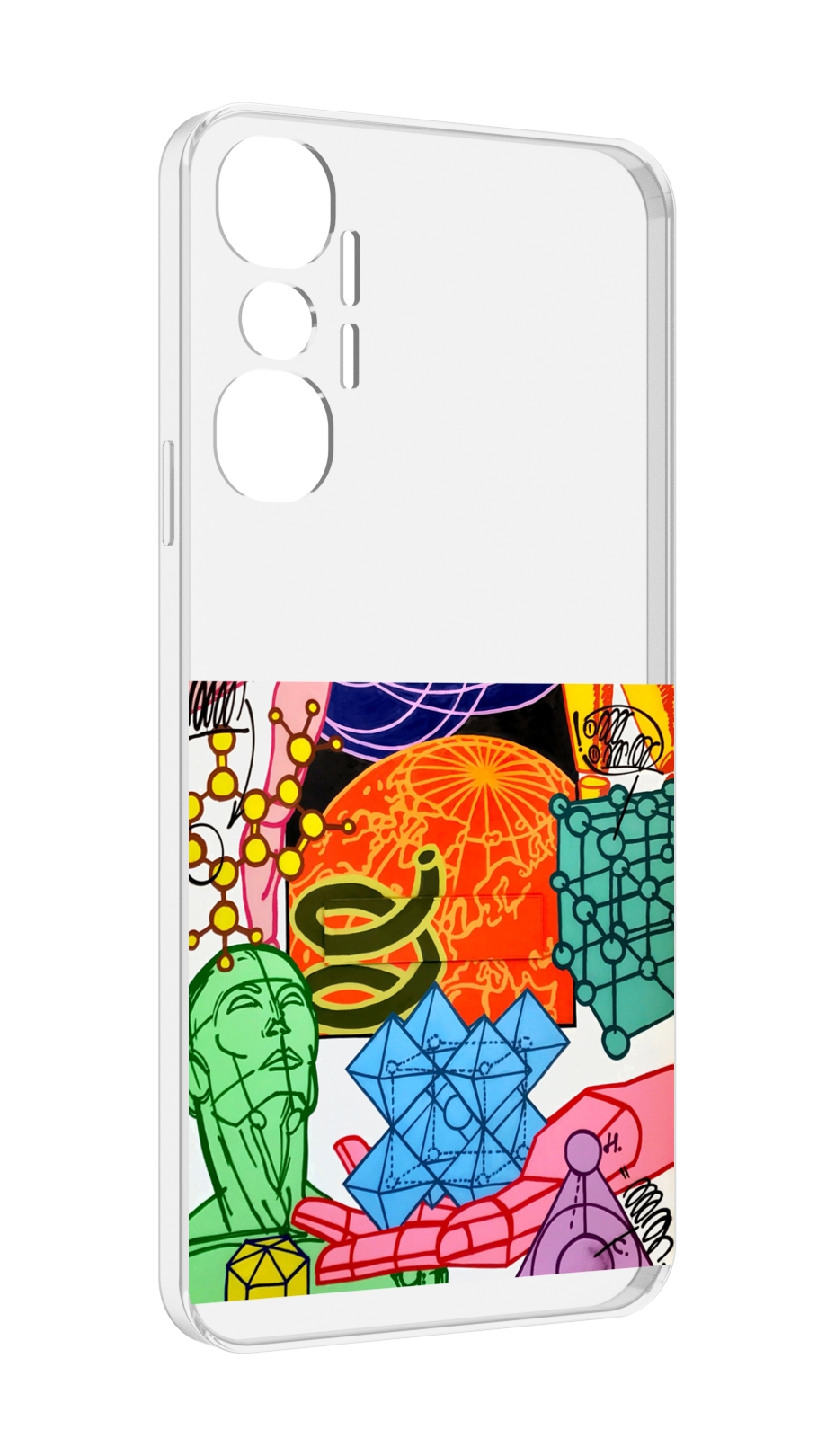 

Чехол MyPads физика-химия для Infinix Hot 20 4G, Прозрачный, Tocco