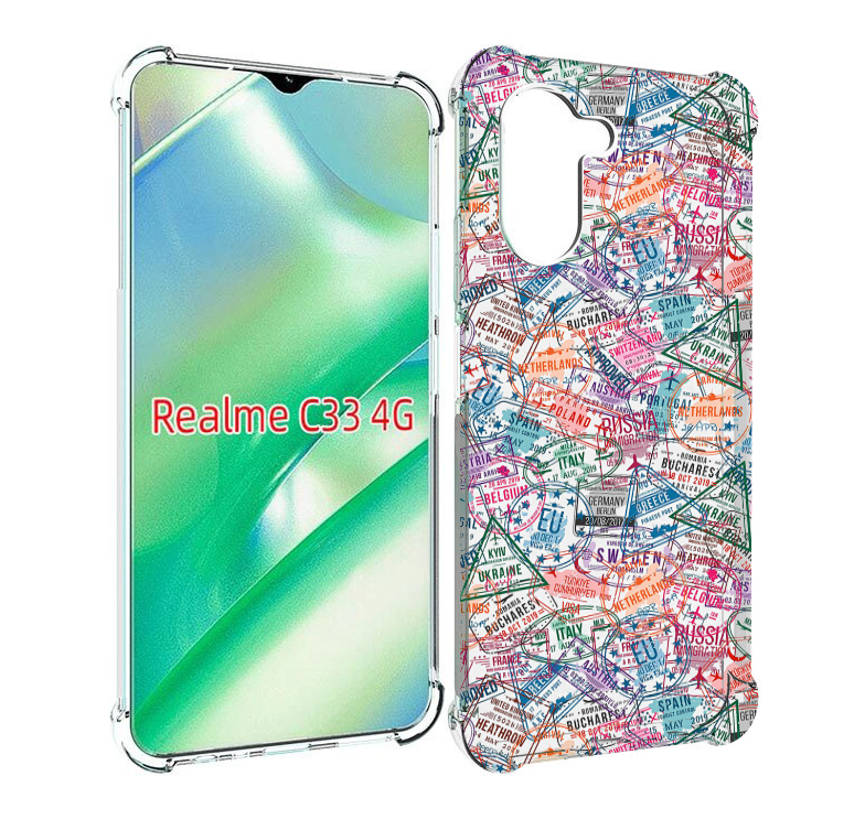 

Чехол MyPads загранчехол для Realme C33 4G, Прозрачный, Tocco