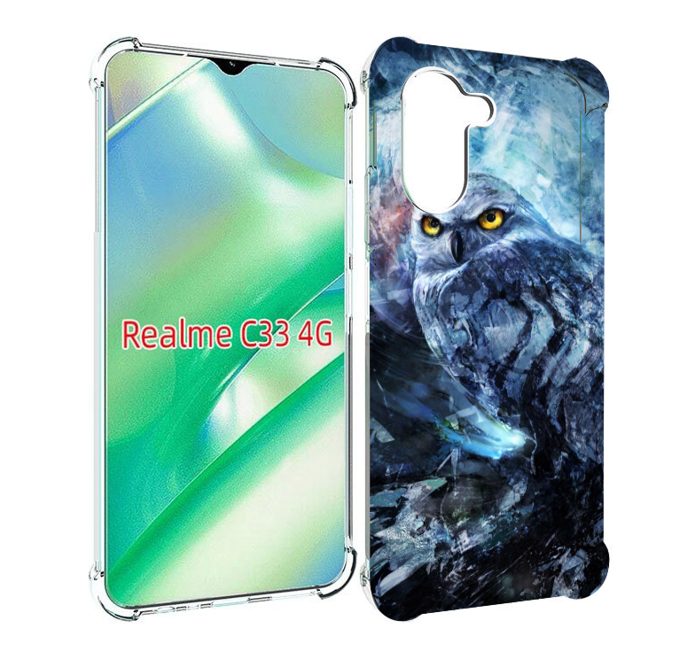 

Чехол MyPads замороженная-сова для Realme C33 4G, Прозрачный, Tocco