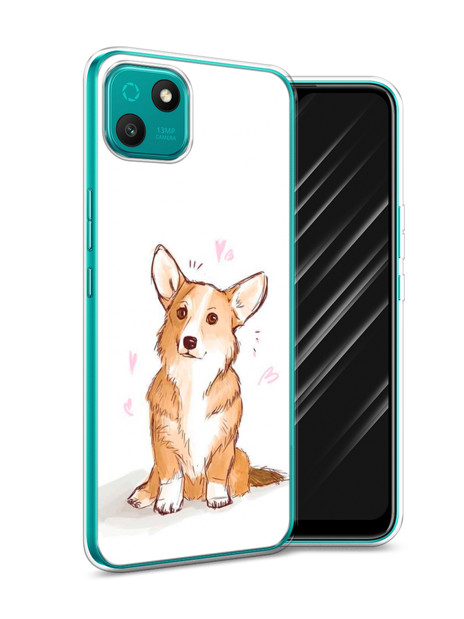 

Чехол Awog на Wiko T10 "Корги любовь", Разноцветный