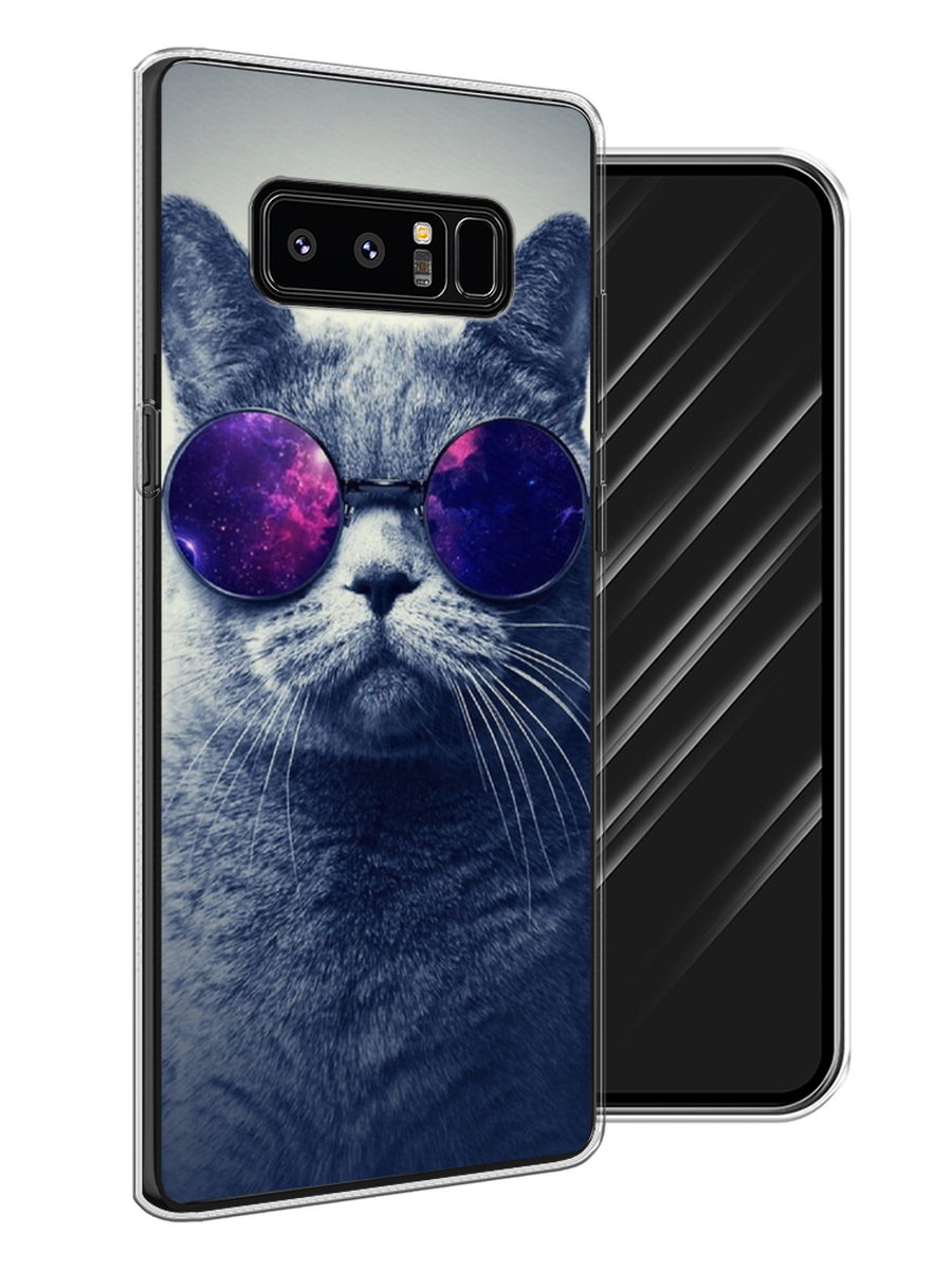 

Чехол Awog на Samsung Galaxy Note 8 "Космический кот", Красный, 25250-1