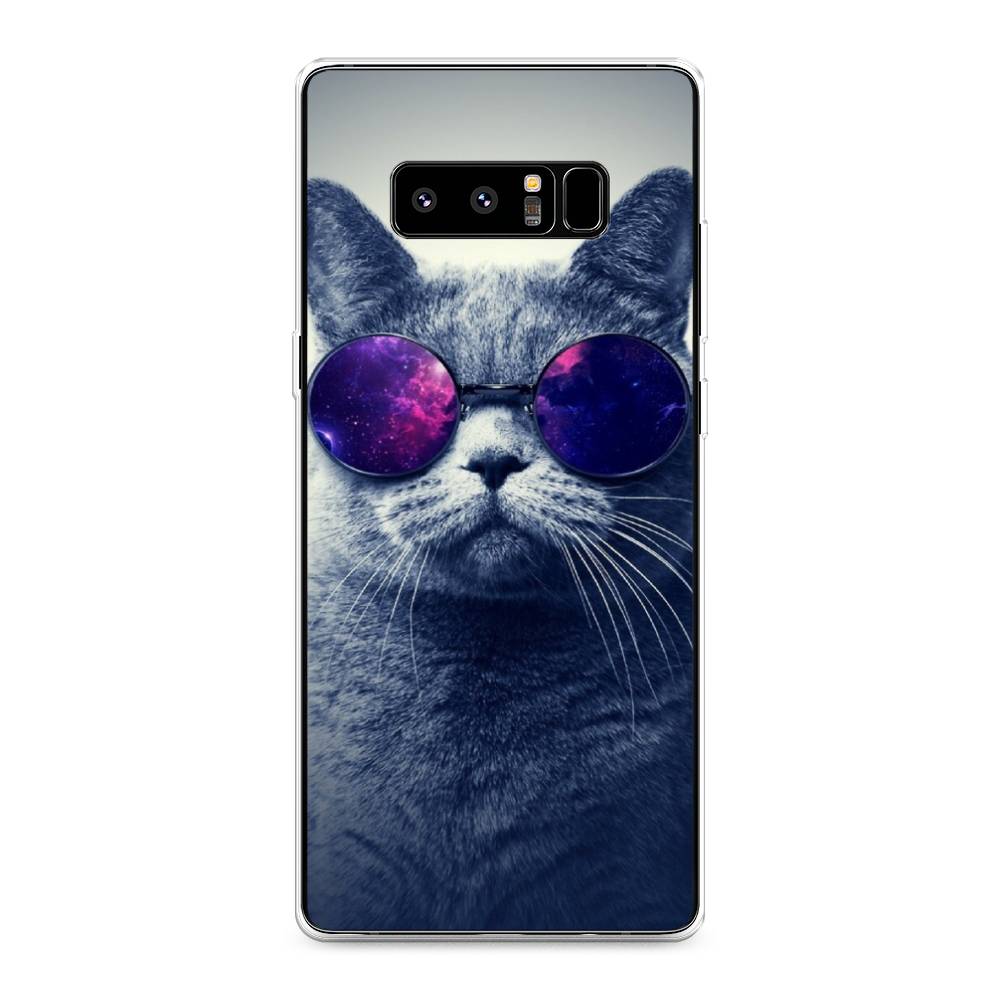 фото Чехол awog "космический кот" для samsung galaxy note 8