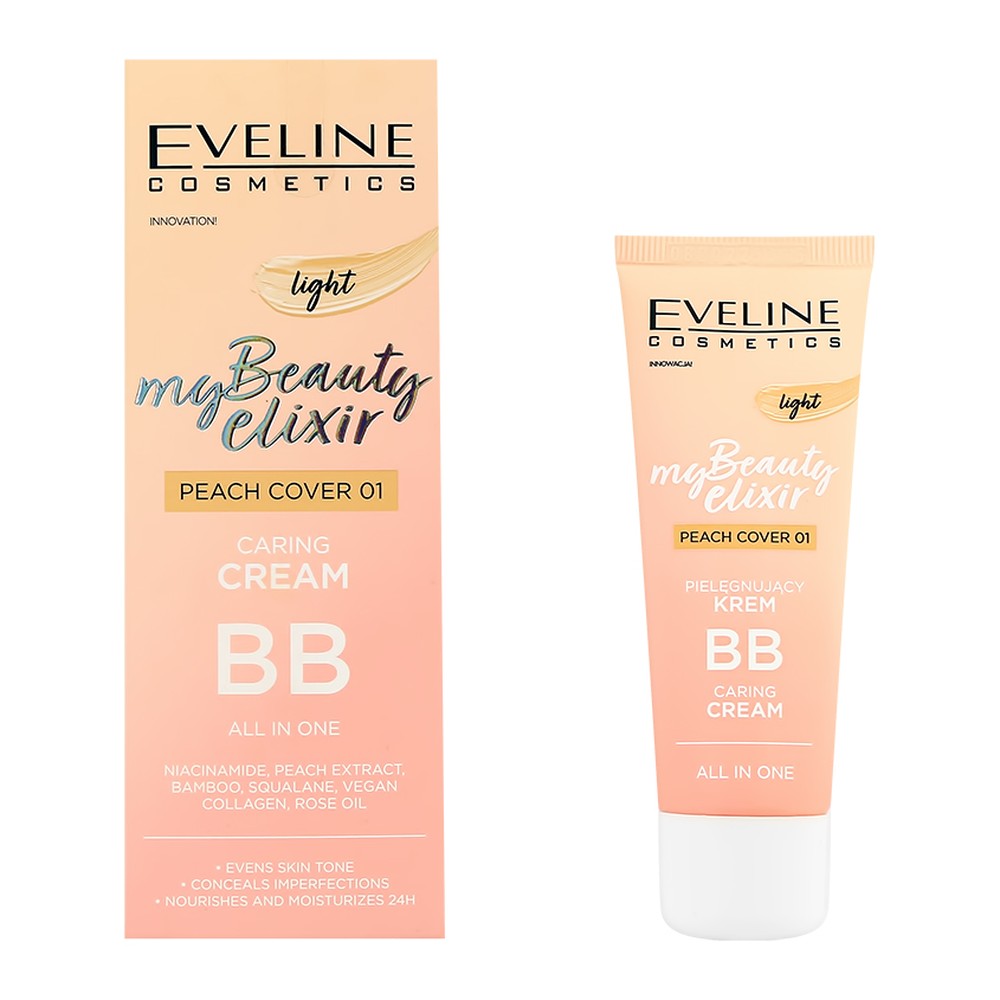 BB-крем для лица EVELINE MY BEAUTY ELIXIR LIGHT PEACH 30 мл