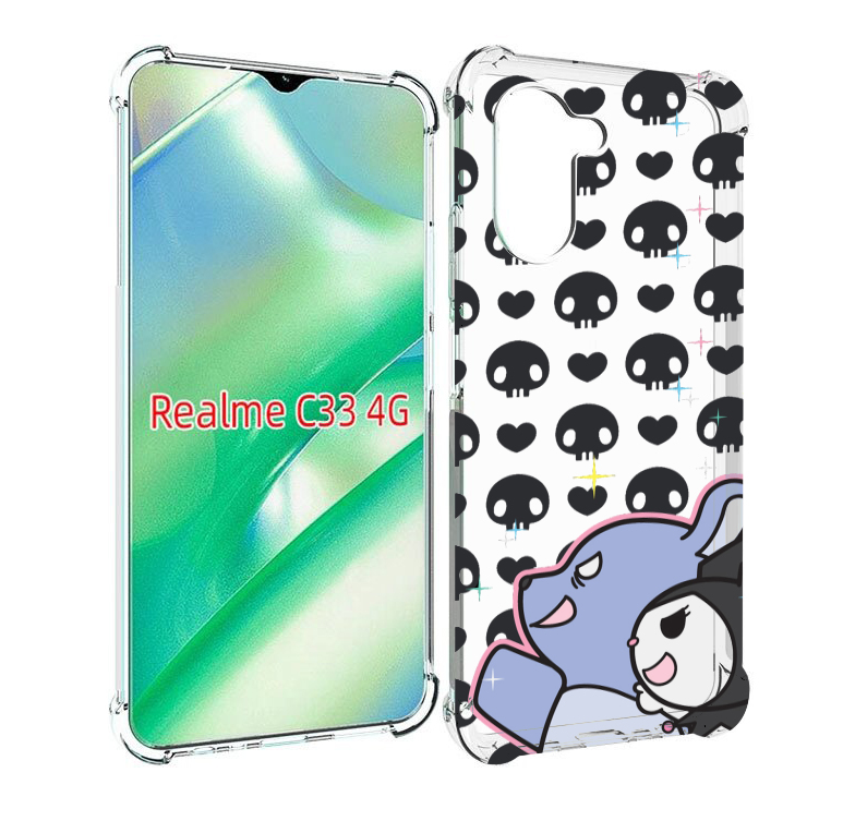 

Чехол MyPads злые-мини-животные детский для Realme C33 4G, Прозрачный, Tocco