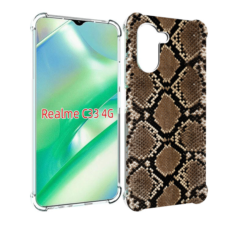 

Чехол MyPads змеиная кожа для Realme C33 4G, Прозрачный, Tocco