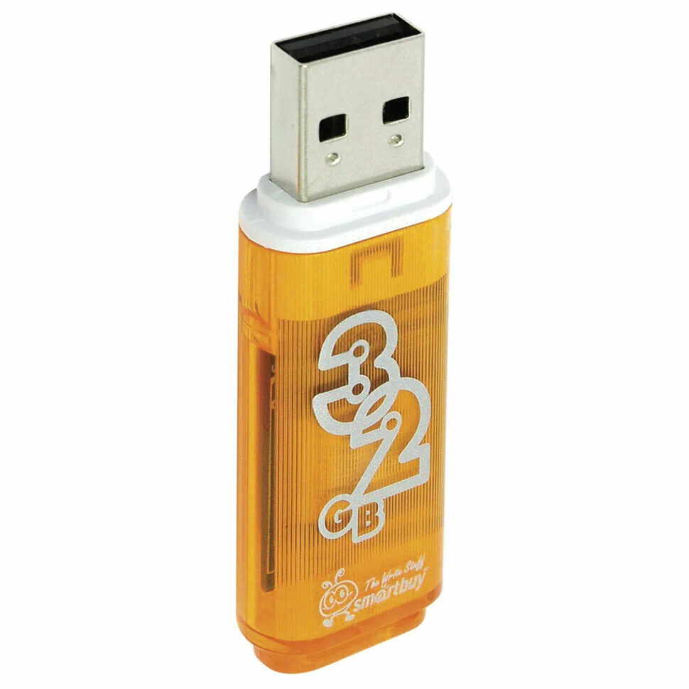 

Флешка Smartbuy Glossy series флешка 32GB Orange