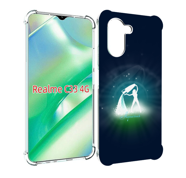 

Чехол MyPads знак зодиака водолеи 1 для Realme C33 4G, Прозрачный, Tocco