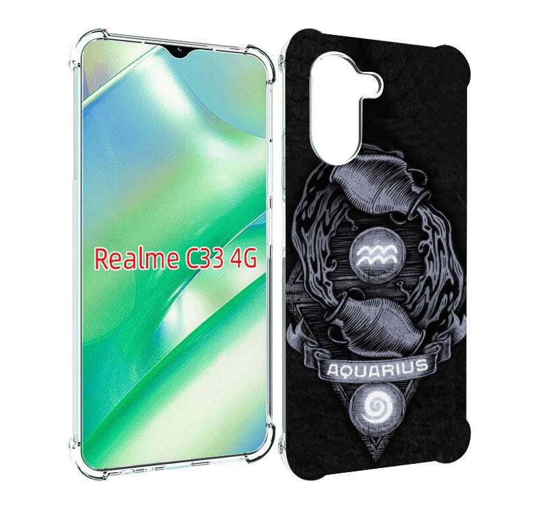 

Чехол MyPads знак зодиака водолеи 6 для Realme C33 4G, Прозрачный, Tocco