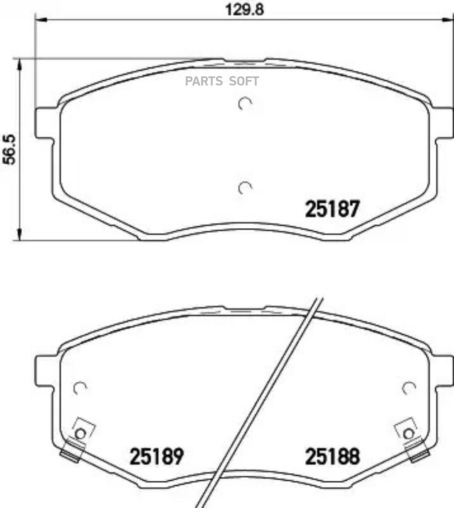 

Колодки тормозные перед HYUNDAI ix20, TUCSON, KIA SOUL II 04-