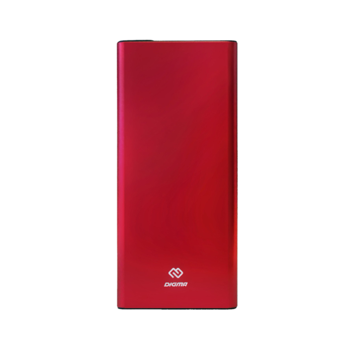 фото Мобильный аккумулятор digma power delivery dgt-10000 li-pol 10000mah 3a красный 2xusb